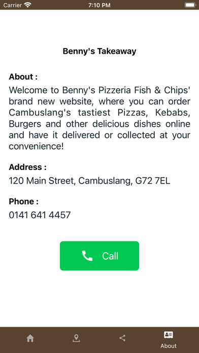 Benny's Takeaway Cambuslang Screenshot