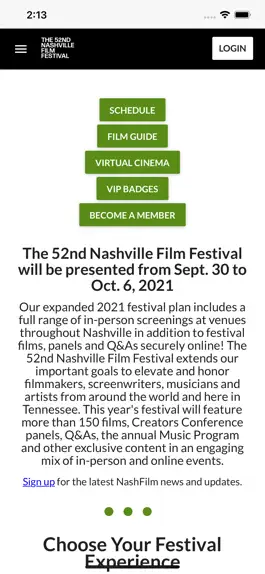 Game screenshot Nashville Film Festival mod apk