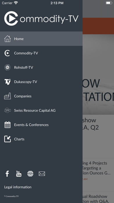 Commodity-TV Screenshot