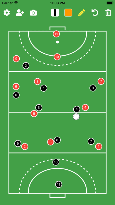 Field Hockey Tactic Board Screenshot