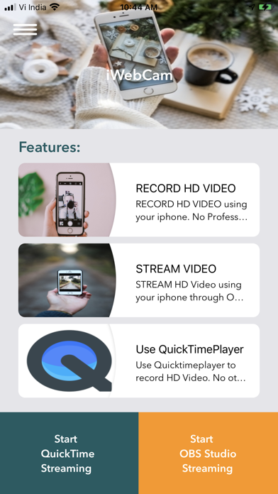 iWebCam : Phone to WebCam Screenshot