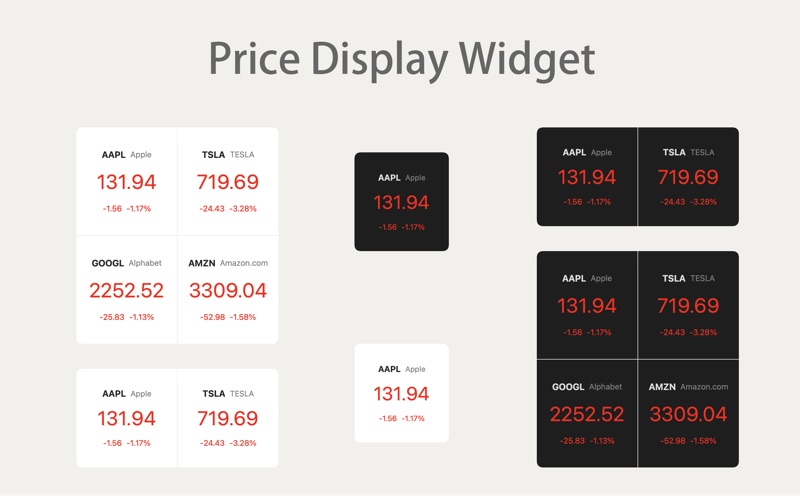 financial desktop widgets iphone screenshot 4