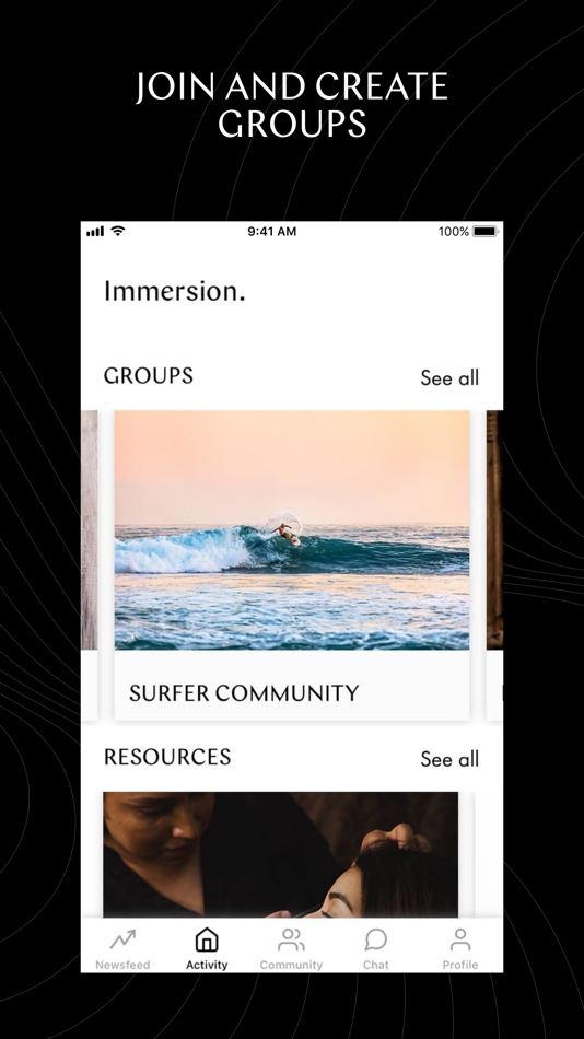 #3. Immersion Community (iOS) 由: Super Connector, Inc.