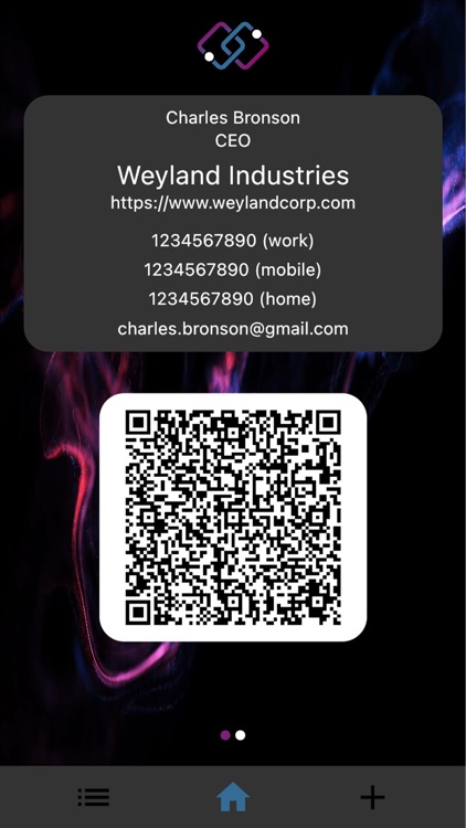 Meridio QR Code Contact Share