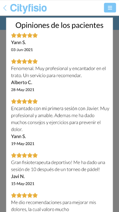 Cityfisio Screenshot