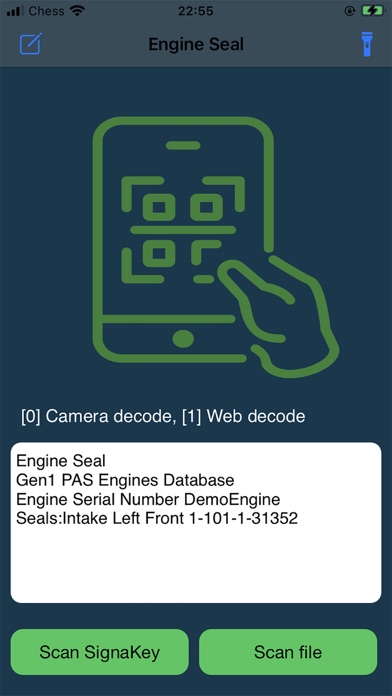 Engine Seal program Screenshot