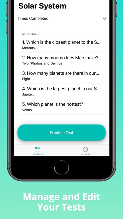 Test Trainer: Learn & Memorize
