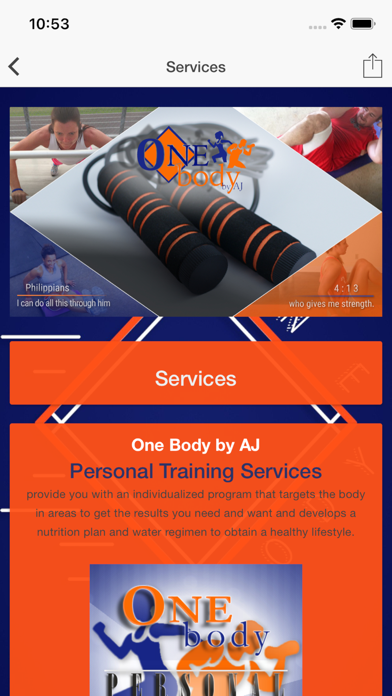 OneBodyApp Screenshot