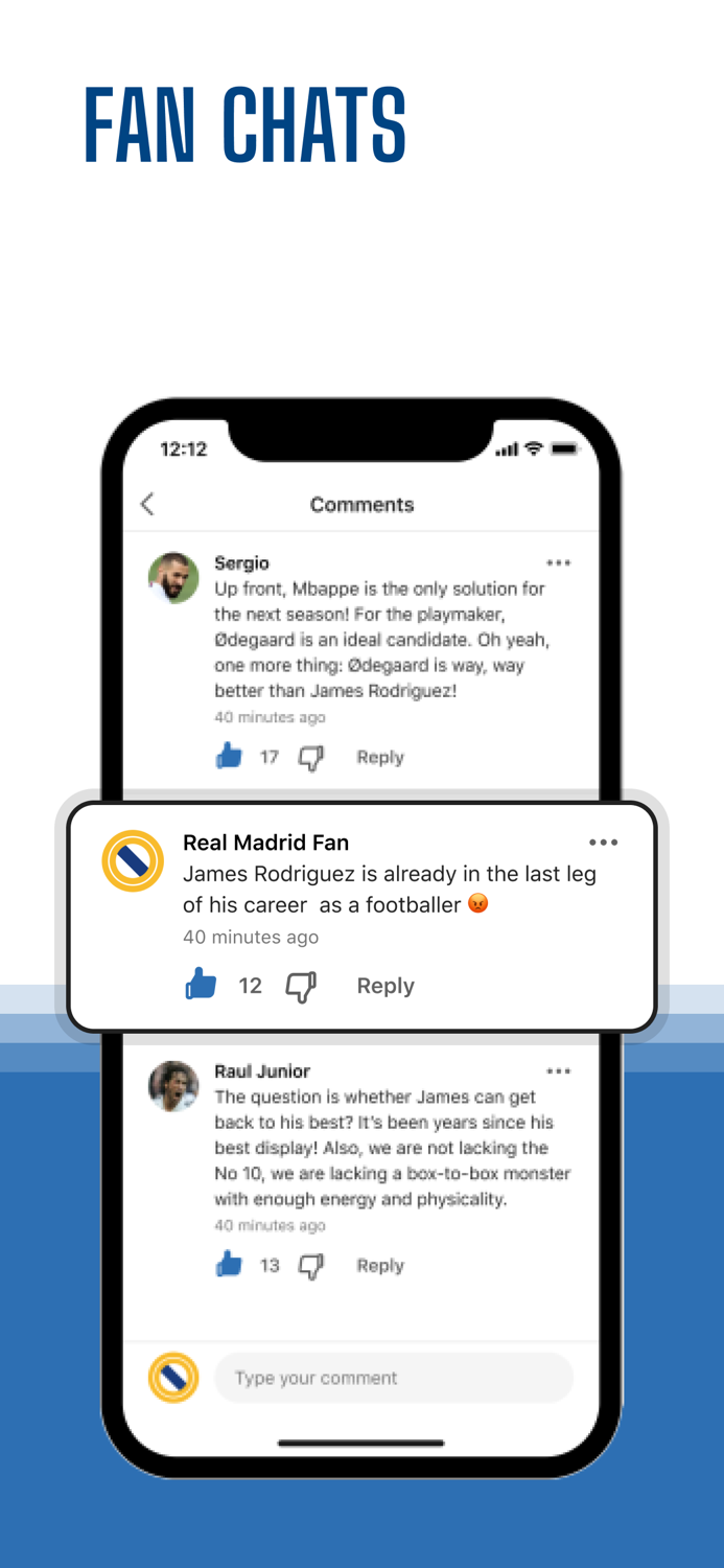 Real Live – soccer app