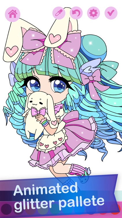 Kawaii Anime Coloring Book