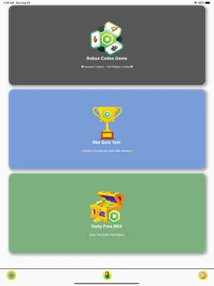 Captura 1 Robux Codes Gold Cards Quiz iphone