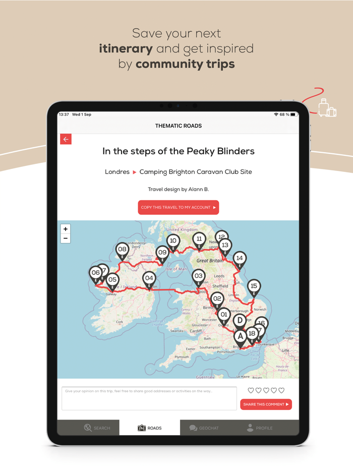 CaraMaps - Motorhome campsites