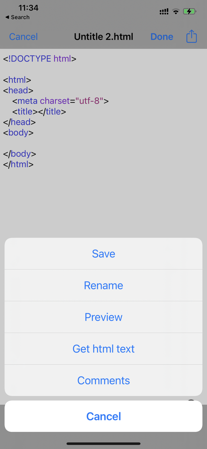 HTML and HTML5 Editor