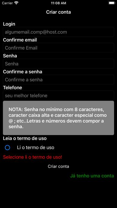 Validador e-identidade Screenshot