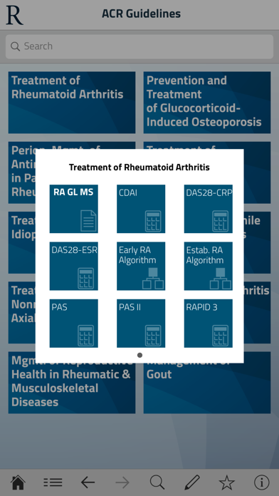 Guidelines And Criteria Screenshot