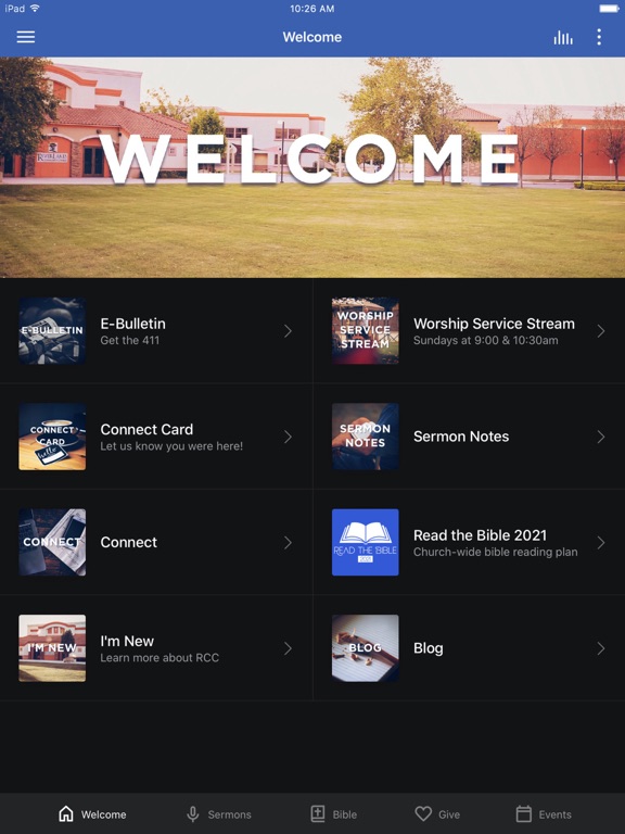 RiverLakes Community Church iPad screenshot 1 - Lifestyle app