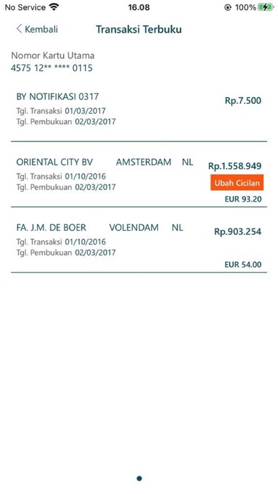 Screenshot #3 pour BNI Credit Card Mobile