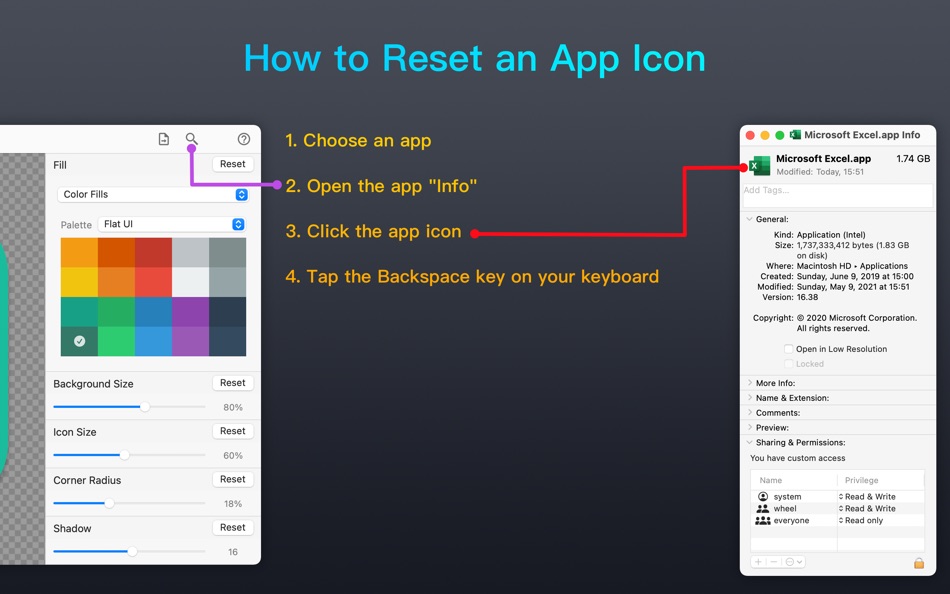 #3. Acon - Make Big Sur Style Icon (macOS) بواسطة: ShaoBing Fu