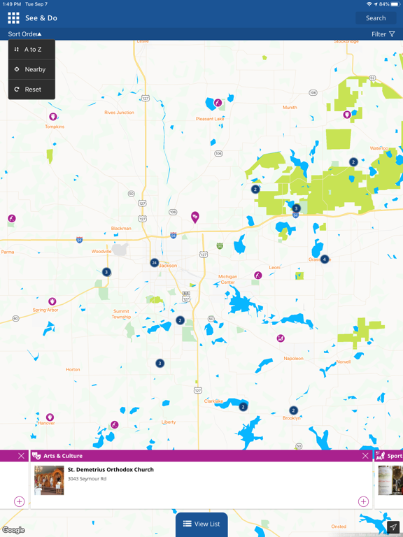 Experience Jackson Michigan iPad screenshot 5 - Travel app