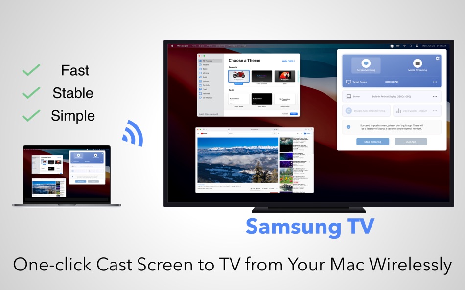 #1. Mirror Screen to Samsung TV (macOS) 来自: JingZhi He