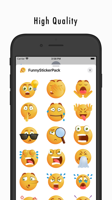 Screenshot #2 pour Very Funny Emoji Stickers