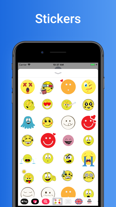 Stickers Emoji for iMessage Screenshot 1 - AppWisp.com Stickers Emoji for iMessage Screenshot 1 - AppWisp.com