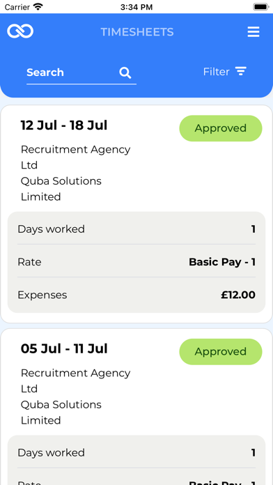 Screenshot #3 pour Bond Recruit E-Timesheets