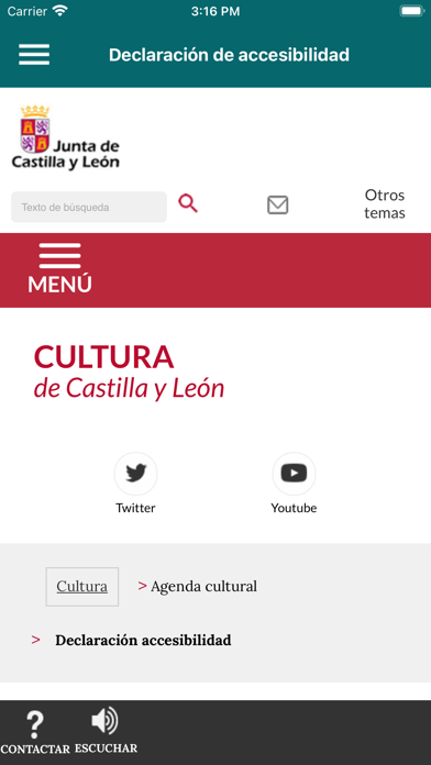 Agenda Cultural CyL Screenshot