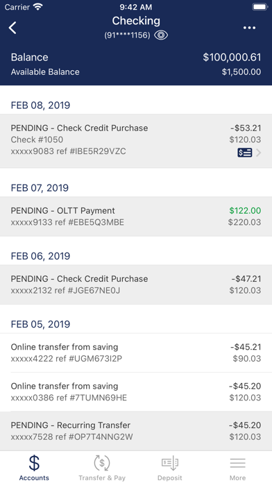 Hanover Bank Mobile Screenshot