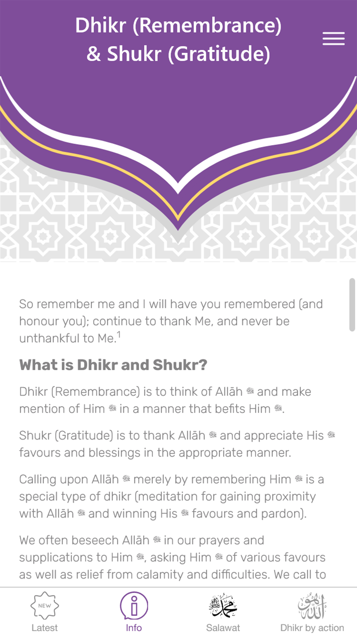 Dhikr & Salawat