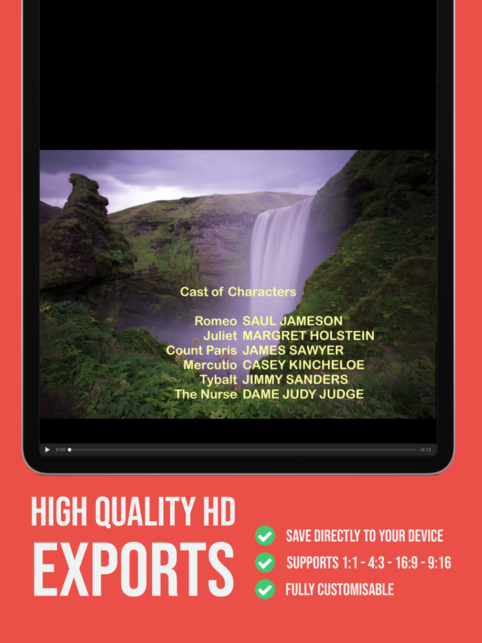 Scrolling Credits Maker Pro