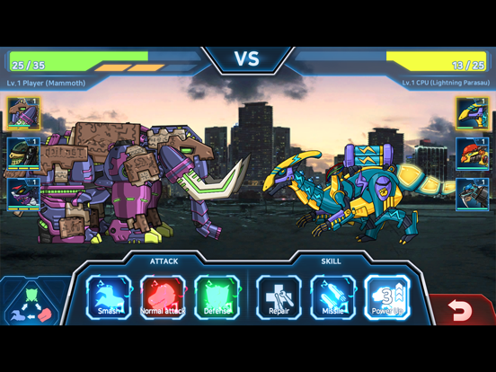 Dino Robot Battle Field iPad screenshot 5 - Games app