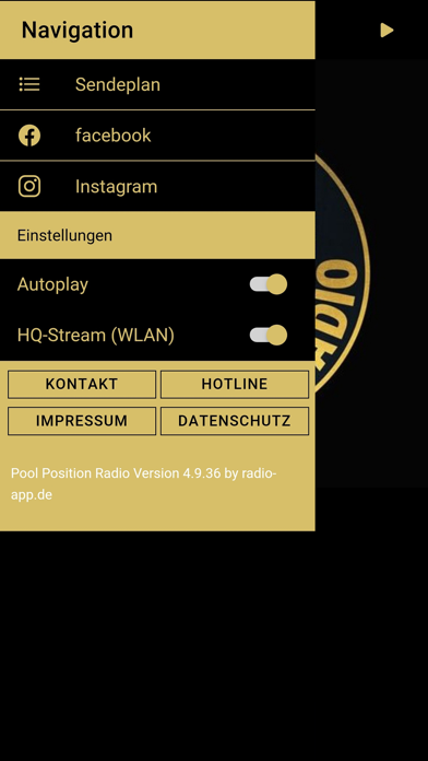 Pool Position Radio Screenshot