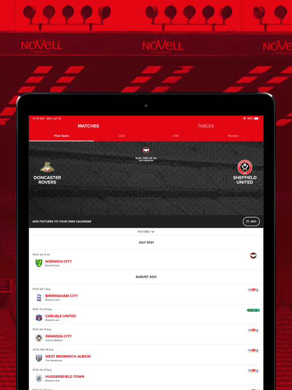Sheffield United Official App iPad screenshot 6 - Sports app
