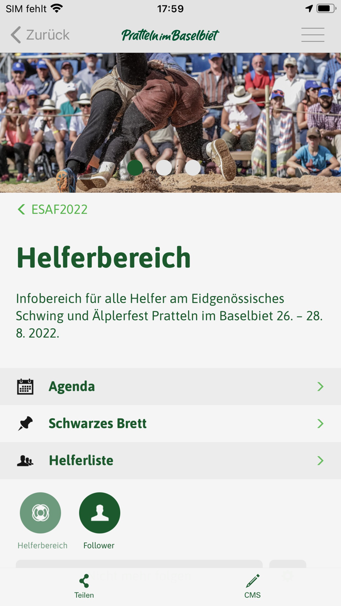 Helfer App ESAF 2022