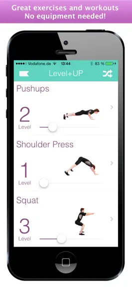 Game screenshot Level+Up Exercise Workout apk