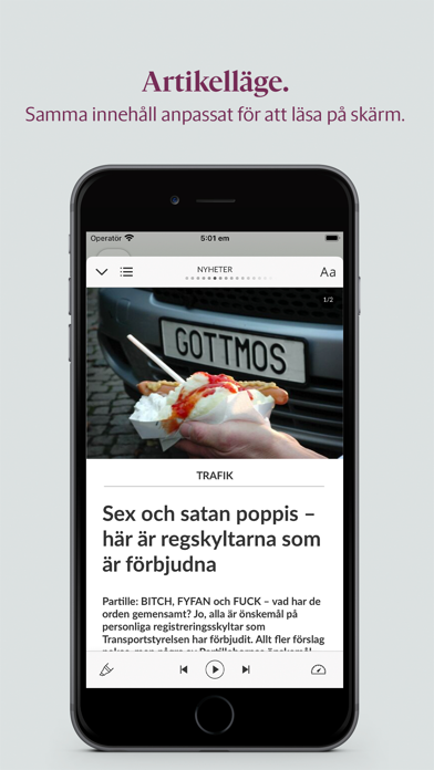 Partille Tidning e-tidning Screenshot