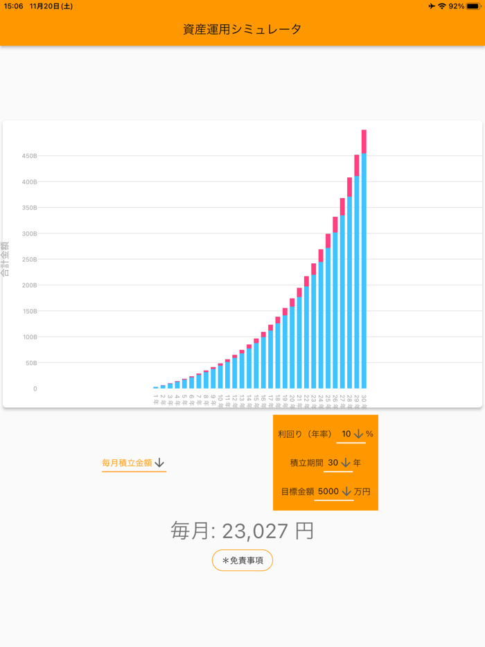 資産運用シミュレータ