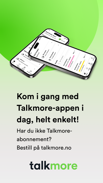 Talkmore appen Screenshot