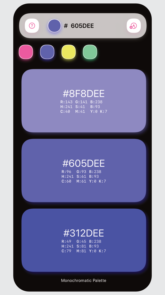 #6. Kulur Color Palettes generator (iOS) 由: Antonio Rodriguez Cia