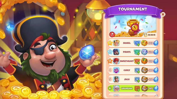 Pirate Treasures - Gems Puzzle