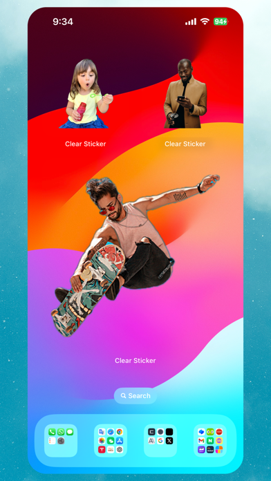 Clear Sticker Widget Screenshot