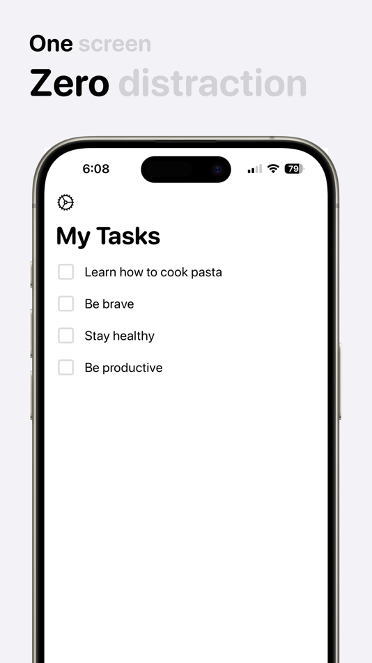 #2. Done - Minimalistic To Do (iOS) 由: Ilia Nalimov