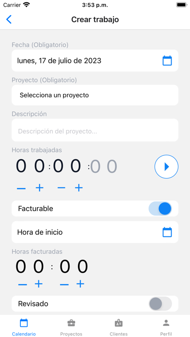TimeBilling Screenshot