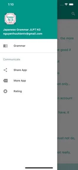 Game screenshot JLPT N3 - Japanese Grammar apk