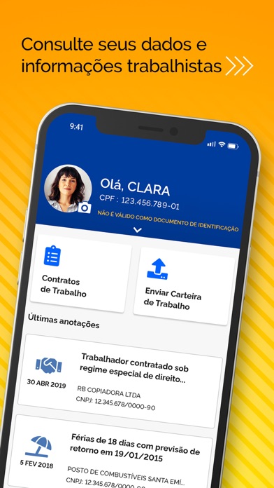 Carteira de Trabalho Digital Screenshot