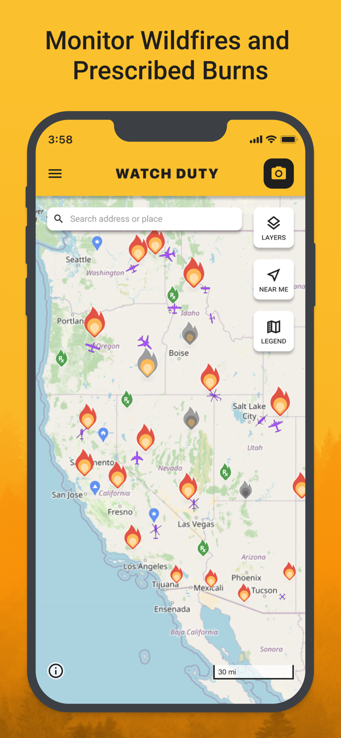 Watch Duty Wildfire Maps