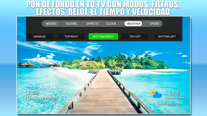 Captura de pantalla de la aplicación