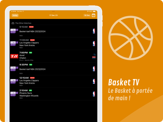 Screenshot #4 pour Basket TV
