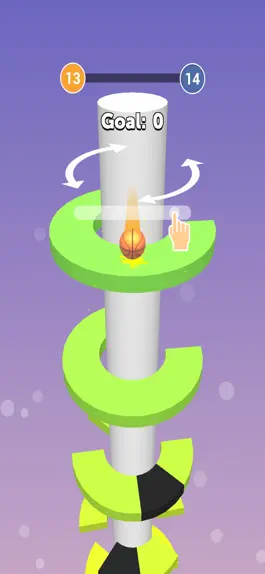 Game screenshot Helix Fall-jumping hack